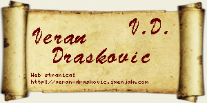 Veran Drašković vizit kartica